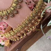 Vriksham Premium American Diamond Annam with Coin Bridal Set-G18659